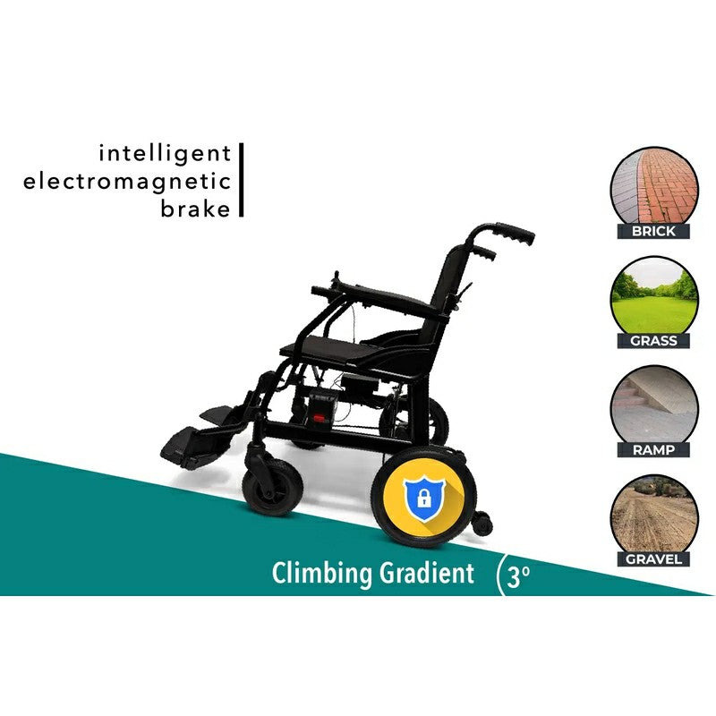 X-lite Ultra Lightweight Foldable Electric Wheelchair climbing gradient