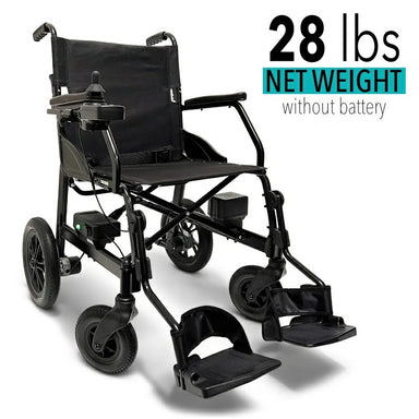 X-lite Ultra Lightweight Foldable Electric Wheelchair in black