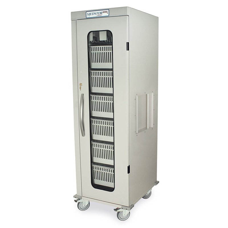 Med Stor Max Single Column Medical Storage Cart