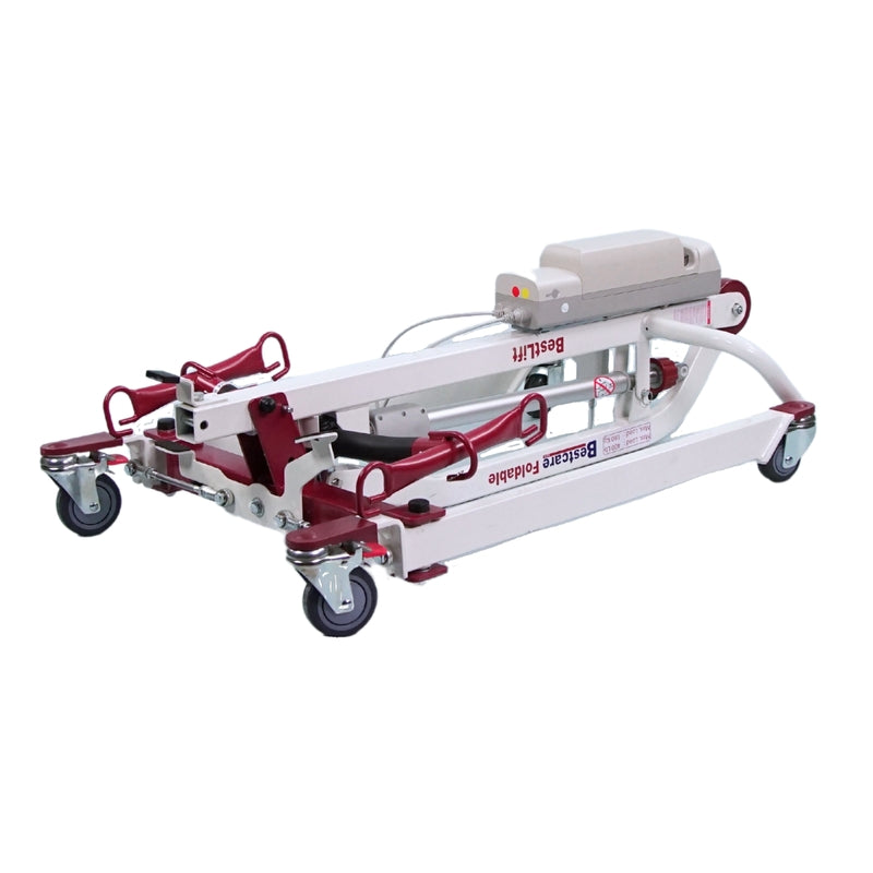 Bestcare PL400EF foldable portable transportable electric mobile lift folded in new condition