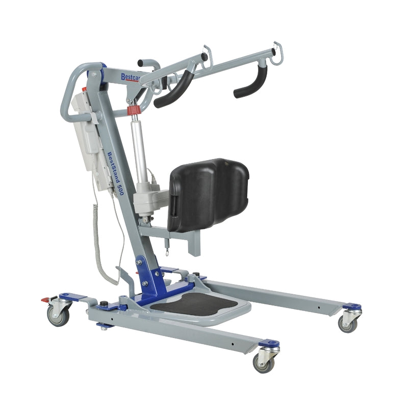 Bestcare SA500 ProCare sit-to-stand lift side view in new condition