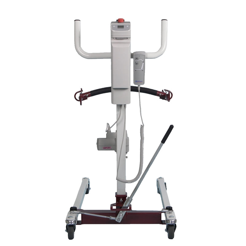 Bestcare PL228 electric mobile lift back view in new condition