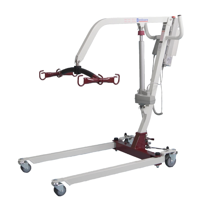 Bestcare PL228 electric mobile lift side view in new condition