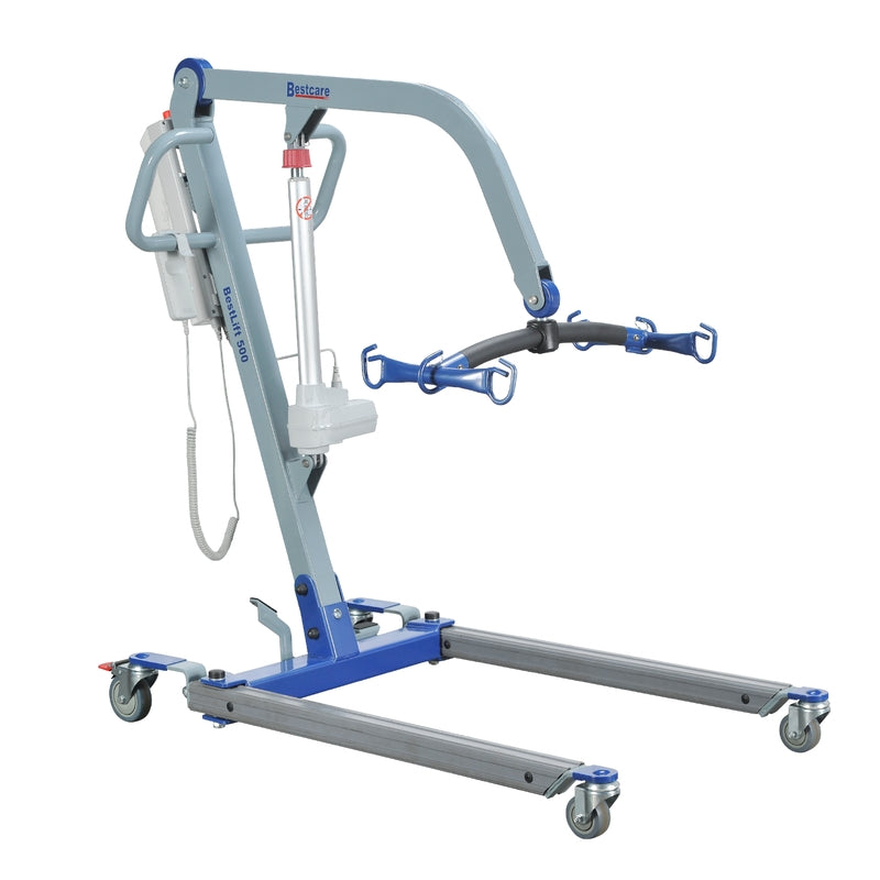 Bestcare ProCare PL500 full electric mobile lift side view in new condition