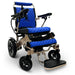IQ-8000 Remote Controlled Lightweight Electric Wheelchair golden frame blue cushion