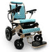 IQ-8000 Remote Controlled Lightweight Electric Wheelchair golden frame teal cushion
