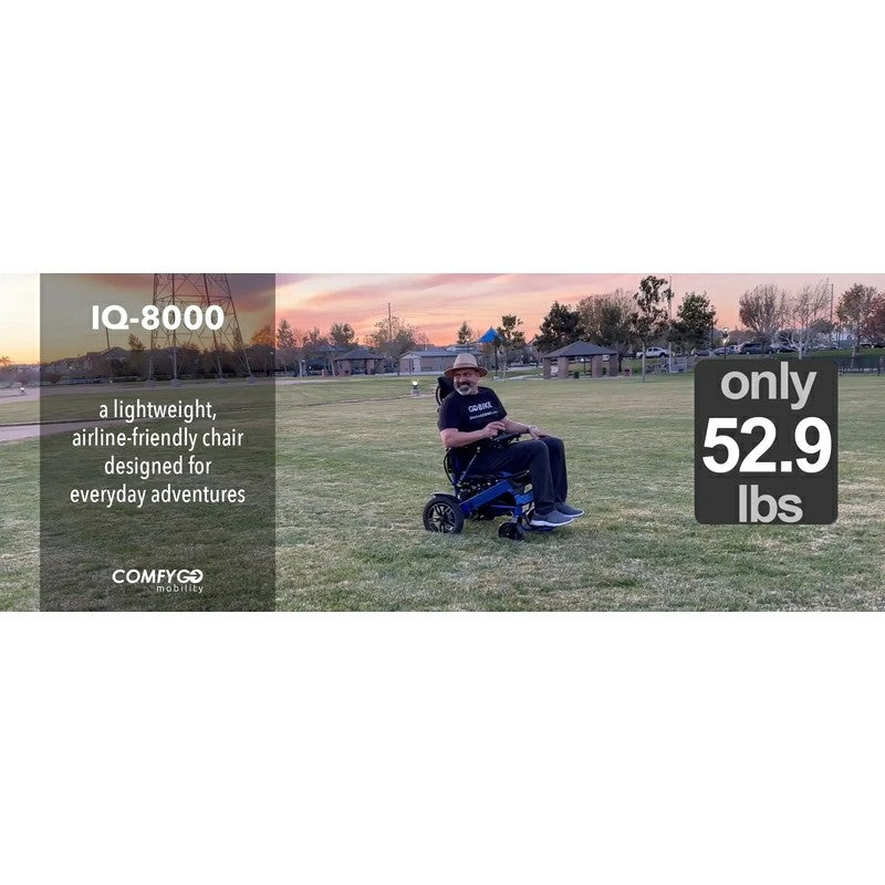 IQ-8000 Remote Controlled Lightweight Electric Wheelchair lifestyle