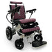 IQ-8000 Remote Controlled Lightweight Electric Wheelchair silver frame purple cushion