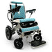 IQ-8000 Remote Controlled Lightweight Electric Wheelchair silver frame teal cushion