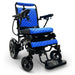 IQ-8000 Remote Controlled Lightweight Electric Wheelchair black frame blue cushion