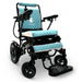 IQ-8000 Remote Controlled Lightweight Electric Wheelchair black frame teal cushion