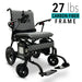 Phoenix Carbon Fiber Electric Wheelchair in gray