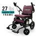 Phoenix Carbon Fiber Electric Wheelchair in purple
