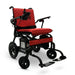 Phoenix Carbon Fiber Electric Wheelchair black frame red cushion