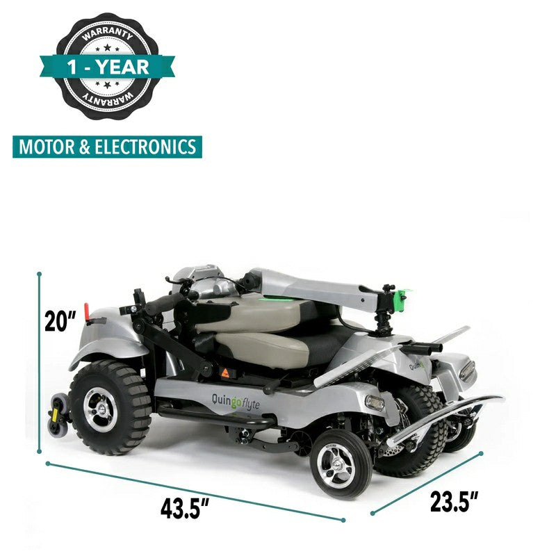 Quingo Flyte Mobility Scooter one year warranty 