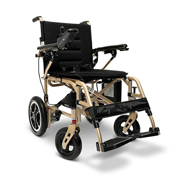 X-7 ComfyGO Lightweight Foldable Electric Wheelchair in standard