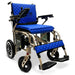 X-7 ComfyGO Lightweight Foldable Electric Wheelchair in blue