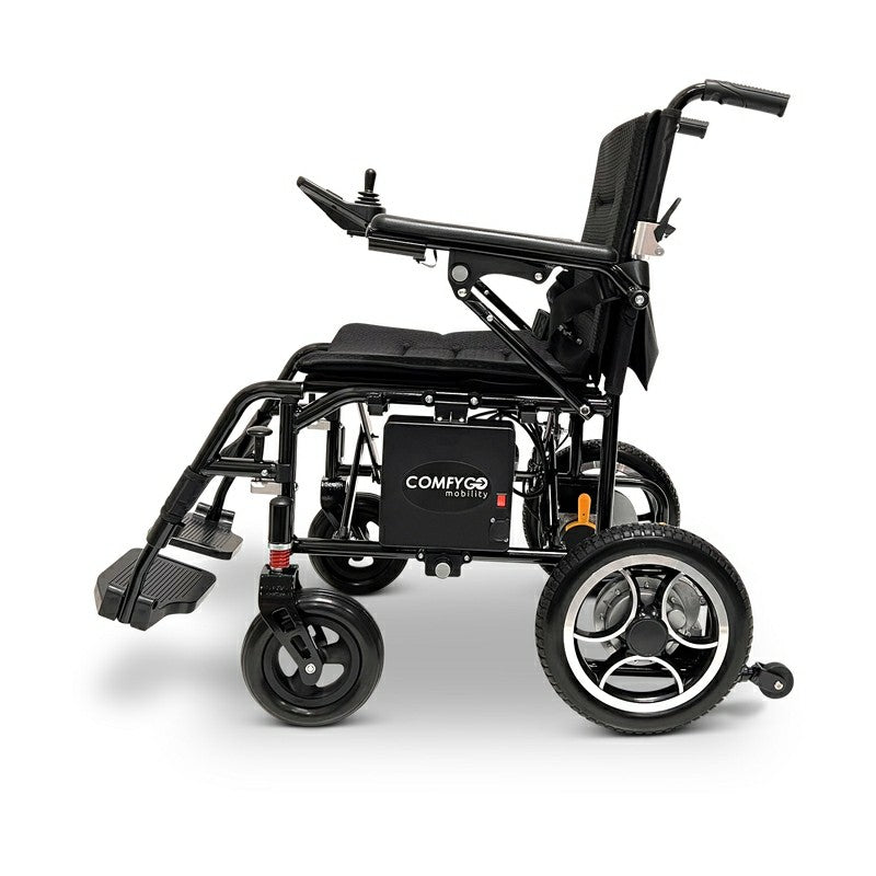 X-7 ComfyGO Lightweight Foldable Electric Wheelchair in standard
