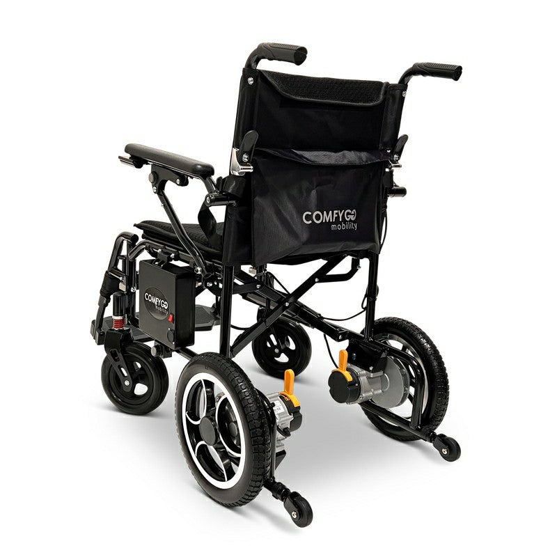 X-7 ComfyGO Lightweight Foldable Electric Wheelchair in standard
