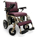 X-7 ComfyGO Lightweight Foldable Electric Wheelchair in purple