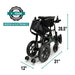 X-lite Ultra Lightweight Foldable Electric Wheelchair 1 year warranty