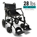 X-lite Ultra Lightweight Foldable Electric Wheelchair in black