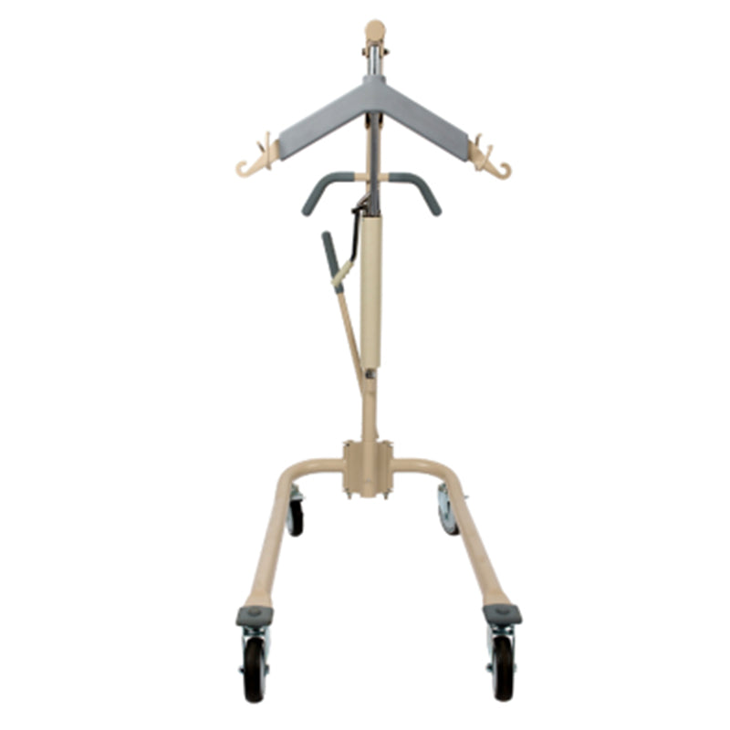 Dynarex hydraulic patient lift front view in new condition