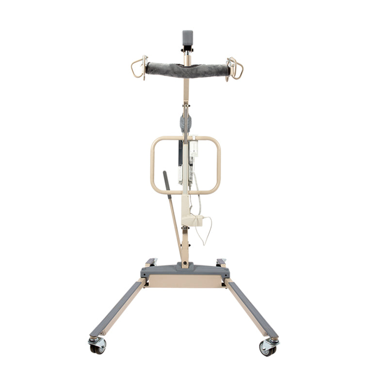 electric patient lift legs open