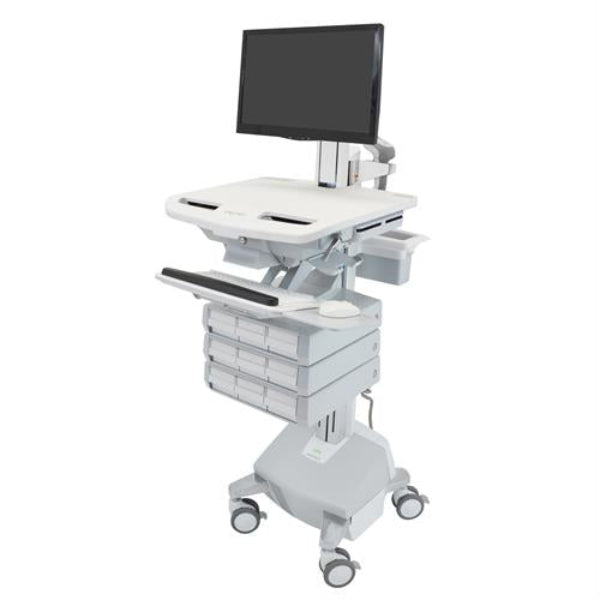 Ergotron styleview Cart with LCD Pivot front view