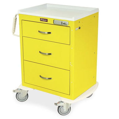 Harloff  MDS2424E03 M-Series Short Isolation Cart, Medium Width, Three Drawers, E-Lock