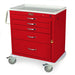 Harloff MDS3024B05 M-Series Short Emergency Crash Cart, Standard Width, Five Drawers, Breakaway Lock front