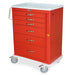 Harloff MDS3030B06 M-Series Tall Emergency Crash Cart red