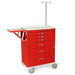 Harloff MDS3030B06+MD30-EMG M-Series Tall Emergency Crash Cart with Package side view