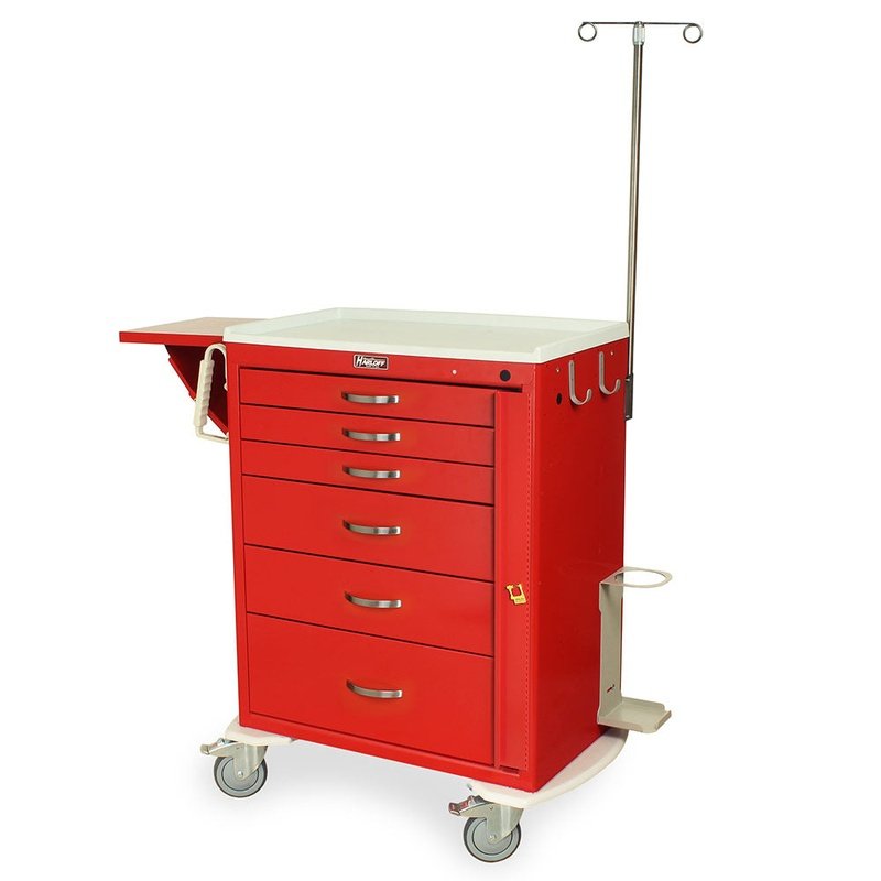 Harloff MDS3030B06+MD30-EMG M-Series Tall Emergency Crash Cart with MD30-EMG1 Package front