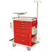 Harloff MDS3030B06+MD30-EMG3 M-Series Tall Emergency Crash Cart with  front view
