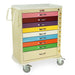 Harloff MDS3030B09PED M-Series Tall Pediatric Crash Cart, Standard Width, Nine Drawers front view