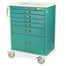 Harloff MDS3030E16  M-Series Tall Procedure Cart, Standard Width teal color front