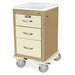Harloff MPA1821K03 A-Series Narrow Aluminum Key Lock Mini Width Cart, X-Short Height, Three Drawers front