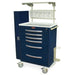 Harloff MPA3030K16-MD30-AIRWAYPKG A-Series Lightweight Intubation Cart with  Difficult Airway Package, Tall, Standard Width, Six Drawers, Key Lock