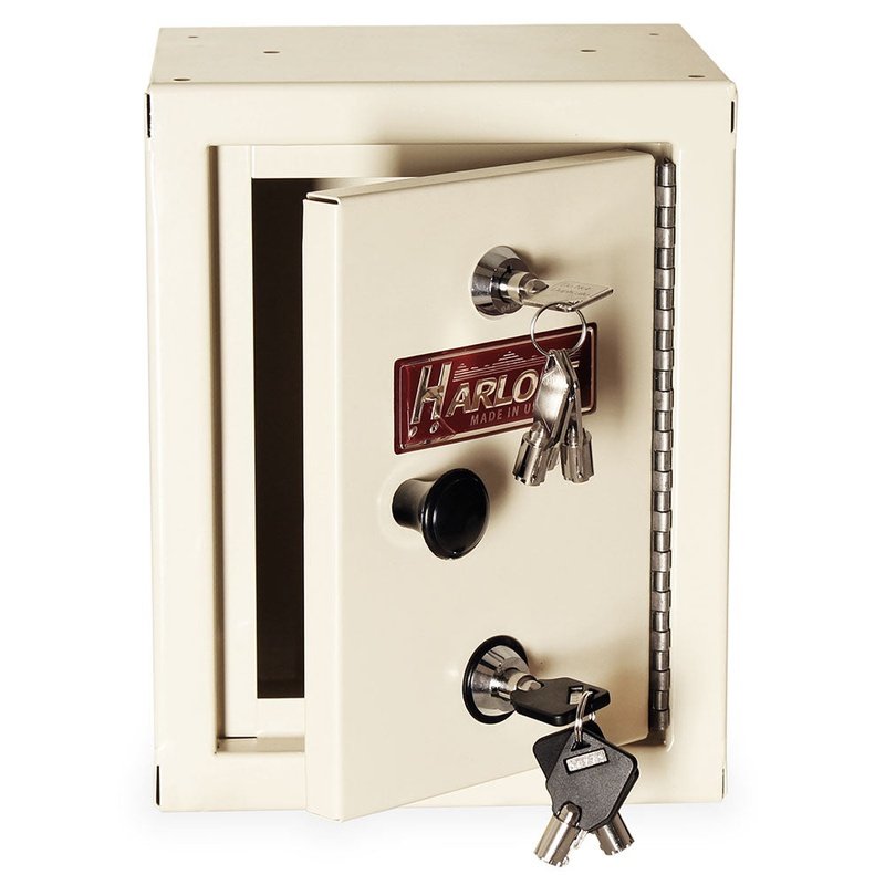 Harloff NC09B07-ST2 Mini Narcotics Cabinet, Double Locking Outer Door