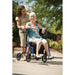 Hybrid LX rollator transport chair side view in new condition