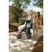 Hybrid LX rollator transport chair rear view in new condition