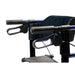 Hybrid LX rollator transport chair in blue with handles and hand brakes in new condition