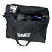 Hybrid LX rollator transport chair in blue stored inside carrying bag in new condition