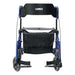 Hybrid LX rollator transport chair in blue transport chair configuration in new condition