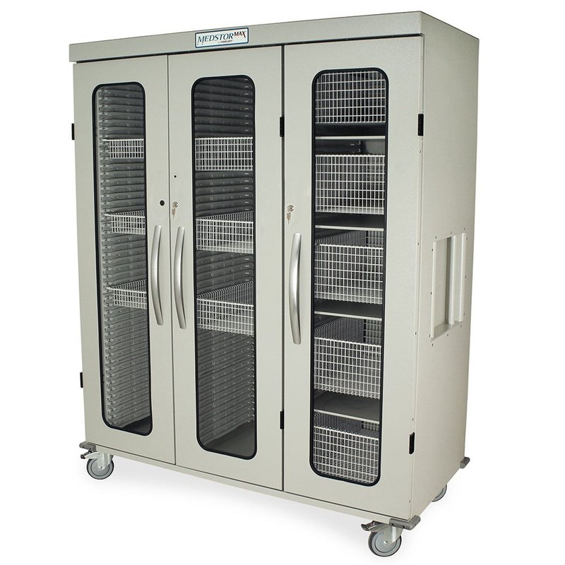 Harloff Triple Column Medical Storage Cabinet - Side Step Medical Supply