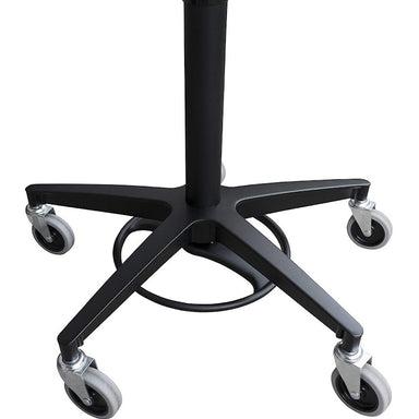 omnimed height adjustable laptop cart wheels