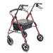 Walkabout ConTour Imperial Hemi rollator in red side view in new condition